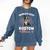 Boston Terrier Groovy World's Best Boston Mom Comfort Colors Sweatshirt Denim