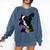 Boston Terrier Lovers Colorful Pop Art Boston Terrier Comfort Colors Sweatshirt Denim
