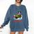 Boston Terrier Merry Christmas Tree Lights Dog X-Mas Dogs Comfort Colors Sweatshirt Denim