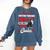 Boston Terrier Mom American Gentleman Dog Mother's Day Comfort Colors Sweatshirt Denim