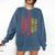 Boston Terrier Mom Dad Dog Lover Owner Women Men Comfort Colors Sweatshirt Denim
