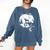 Boston Terrier And Moon Halloween Costume Dog Lover Comfort Colors Sweatshirt Denim