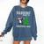 Boston Terrier Santa Hat Dabbing Around The Christmas Tree Comfort Colors Sweatshirt Denim