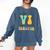 Braille Teacher Of The Visually Impaired Groovy VI Teacher Comfort Colors Sweatshirt Denim