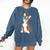 Brindle Boston Terrier Dog Patriotic Shirt USA Flag Comfort Colors Sweatshirt Denim