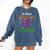 My Broom Broke So Now I Teach Teacher Witch Halloween Comfort Colors Sweatshirt Denim