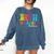 Bruh We Back Teacher First Day Of School Back To School Comfort Colors Sweatshirt Denim