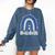 Bulldogs School Mascot Rainbow Teacher Lover Comfort Colors Sweatshirt Denim Bulldogs School Mascot Rainbow Teacher Lover Comfort Colors Sweatshirt Denim