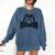 Bulldogs Teacher Student School Sports Fan Team Spirit Comfort Colors Sweatshirt Denim