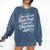You Can't Put Kids First If You Put Teachers Last Red For Ed Comfort Colors Sweatshirt Denim