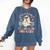 You Can't Scare Me Im A 2nd-Grade Boo Crew Teacher Halloween Comfort Colors Sweatshirt Denim