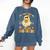 You Can't Scare Me I Teach 2nd Grade Halloween Teacher Ghost Comfort Colors Sweatshirt Denim