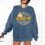 You Can't Scare Me I Teach 2nd Grade Teacher Halloween Ghost Comfort Colors Sweatshirt Denim