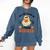 You Can't Scare Me I Teach Daycare Teacher Halloween Ghost Comfort Colors Sweatshirt Denim
