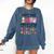 Can't Talk Right Now Doing Teacher Stuff Comfort Colors Sweatshirt Denim