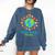 Celebrate Diversity Everyday Teachers & School Student Gift Comfort Colors Sweatshirt Denim