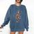 Christmas Musical Note Music Lover Teacher Sing Carols Jesus Comfort Colors Sweatshirt Denim