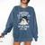 Christmas Surviving Teacher Life Meltdown Xmas Women Men Comfort Colors Sweatshirt Denim