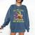 All The Cool Dragons Are Reading Dragon Teacher Comfort Colors Sweatshirt Denim