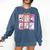 Coquette Bow Spooky Teacher Ghost Halloween Trick Or Teach Comfort Colors Sweatshirt Denim Coquette Bow Spooky Teacher Ghost Halloween Trick Or Teach Comfort Colors Sweatshirt Denim