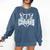 Cougars Teacher Student School Sports Fan Team Spirit Comfort Colors Sweatshirt Denim