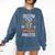 Creepin It Real With My 2nd Grade Monsters Halloween Teacher For Men Women Kids Comfort Colors Sweatshirt Denim