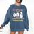 Creepin It Real With Kindergarten Monsters Halloween Teacher Comfort Colors Sweatshirt Denim