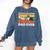 Cute Boston Terrier Best Boston Terrier Dad Ever Comfort Colors Sweatshirt Denim