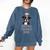 Cute Boston Terrier Dad Dog Lovers Puppy Bostie Owner Comfort Colors Sweatshirt Denim