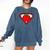 Cute Distressed Super Teacher Superhero Apple Shirt Comfort Colors Sweatshirt Denim Cute Distressed Super Teacher Superhero Apple Shirt Comfort Colors Sweatshirt Denim