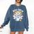 Cute Group Matching Teachers Halloween Comfort Colors Sweatshirt Denim