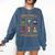 Cute Halloween Teacher Comfort Colors Sweatshirt Denim Cute Halloween Teacher Comfort Colors Sweatshirt Denim