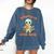 Cute Halloween Teacher Librarian Mummy Reading Books Comfort Colors Sweatshirt Denim Cute Halloween Teacher Librarian Mummy Reading Books Comfort Colors Sweatshirt Denim