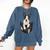 Dog Lovers Boston Terrier In Pocket Dog Face For Men Women Kids Comfort Colors Sweatshirt Denim