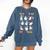 What Are We Doing Today Ghost PE Teacher Team Halloween Comfort Colors Sweatshirt Denim