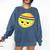 The Eggcellent Athlete Good Egg Teacher Halloween Food Group Comfort Colors Sweatshirt Denim