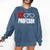 El Professor Money Costume Profesor Glasses Men Teacher Gift Comfort Colors Sweatshirt Denim