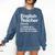 English Teacher Definition Back To School First Day Comfort Colors Sweatshirt Denim