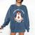 Espooky Vibes Maestra Halloween Spanish Mexican Teacher Comfort Colors Sweatshirt Denim