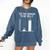 Fa La 8 Math Pun Math Teacher Christmas Comfort Colors Sweatshirt Denim