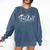 FA LA8 Christmas Santa Fa La Math Teacher Student Comfort Colors Sweatshirt Denim