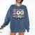 Field Zoo Trip Shirt For Teacher Second Grade Crew Comfort Colors Sweatshirt Denim
