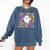 First Grade Boo Crew Teacher Student Halloween Costume Comfort Colors Sweatshirt Denim