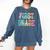 First Grade Dream Team Back To School 1st Grade Teacher Comfort Colors Sweatshirt Denim