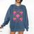 First Grade Is My Jam Strawberry First Grade Teacher Women Comfort Colors Sweatshirt Denim