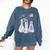 Flowers Test Tube Chemistry Student Science Teacher Women Comfort Colors Sweatshirt Denim
