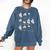 Fractions Math Teacher Ghost Math Halloween Humorous Comfort Colors Sweatshirt Denim