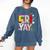 Fri-Yay Happy Friday Lovers Teacher Weekend Women Comfort Colors Sweatshirt Denim
