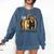 Fun Fall Book Lover Cute Teacher Student Halloween Comfort Colors Sweatshirt Denim