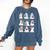 Ghost Reading Teacher Halloween Costume Librarian Book Lover Comfort Colors Sweatshirt Denim